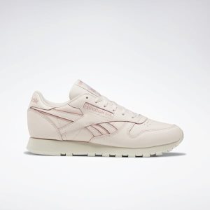 Reebok Classic Leather Turnschuhe Damen - Rosa/Weiß - DE 987-NPD